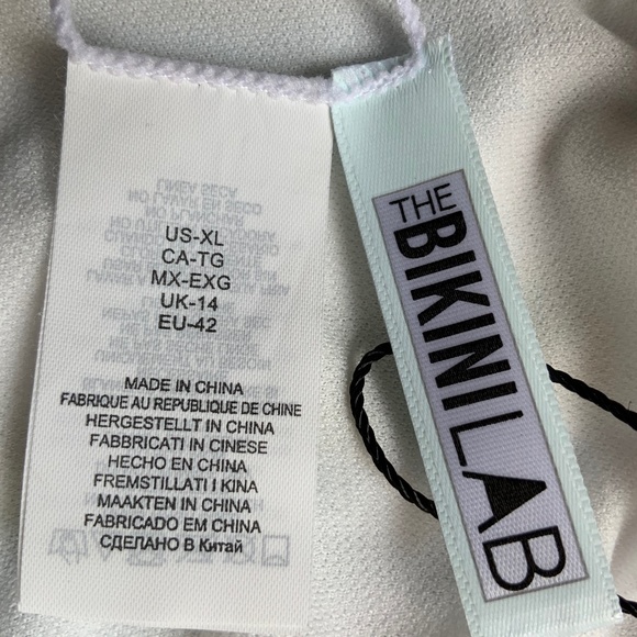 The Bikini Lab Skimpy Coverage Hipster Swim Bottoms XL EXTRA CHEEKY NWT - Picture 7 of 8